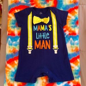 Baby Starters Mama’s Little Man Short Outfit Onesie